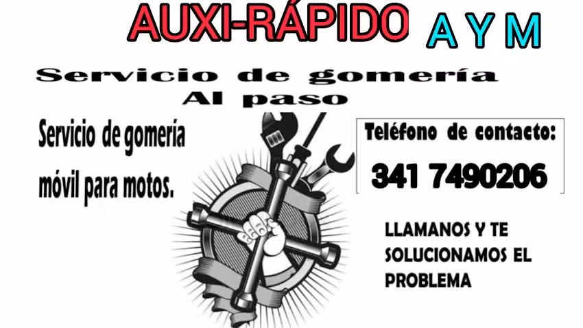 Aux&iacute;r&aacute;pido gomer&iacute;a m&oacute;vil 24hs