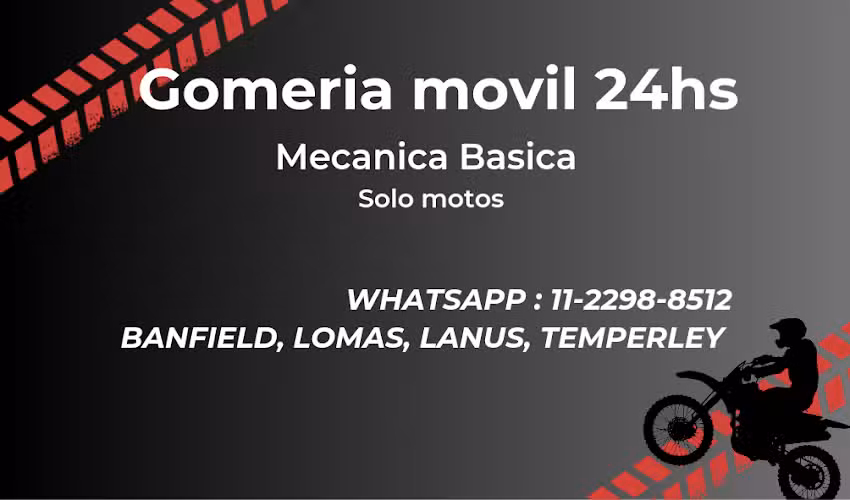 Gomer&iacute;a m&oacute;vil de moto