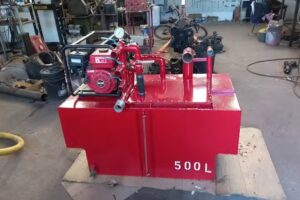 Roberto Braig e hijos.